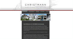 Desktop Screenshot of christmannwohnbau.de